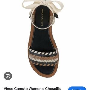 👡Vince Camuto tie up sandals with box